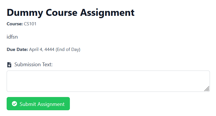 Assignment Submit